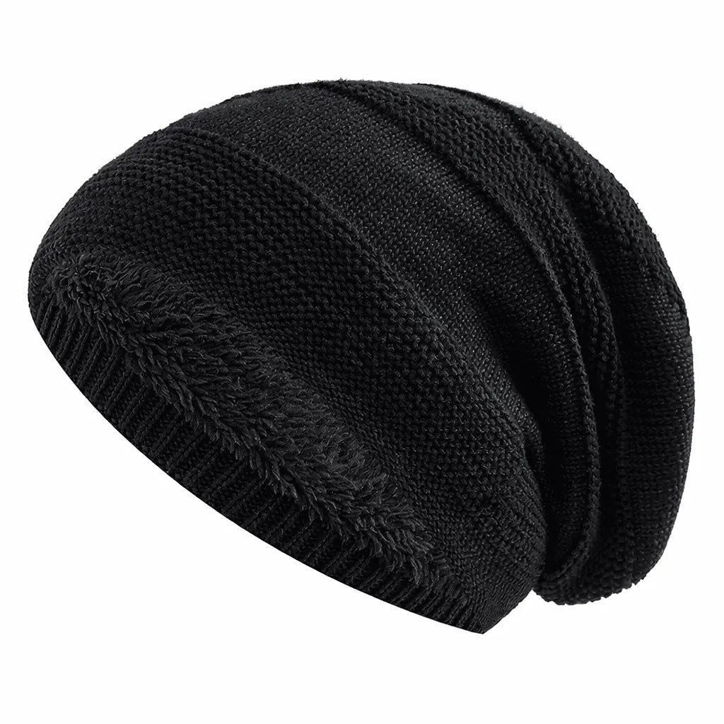Fleecegefütterte Slouchy-Mütze – Warm und Bequem Zorenza