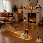 Herbstkranz-Besen Deko mit Reisig-Optik für Halloween -    Zorenza