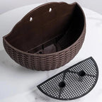Wandtopf Rattan-Optik für vertikale Begrünung -    Zorenza