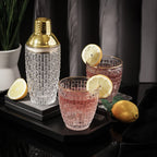 Cocktailshaker mit Kristallglas und Edelstahl-Oberteil -    Zorenza