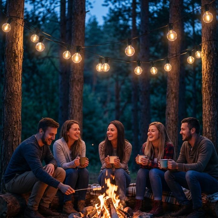 LED Lichterkette Outdoor wetterfest mit warmweißem Licht -    Zorenza