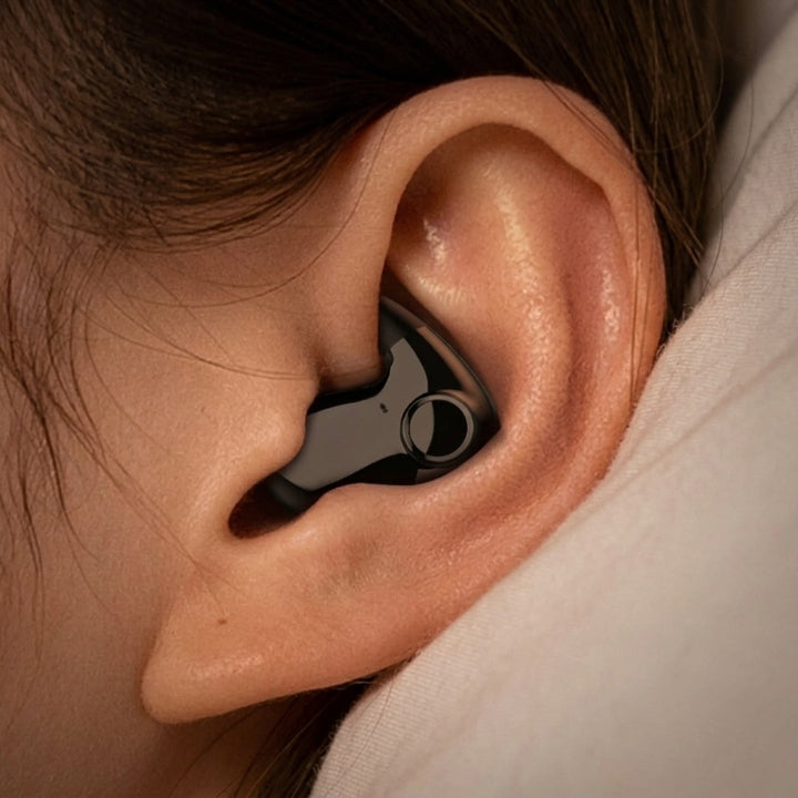Ultra-flache Bluetooth In-Ear-Kopfhörer für Seitenschläfer, IPX5, 24 Std. Akku -    Zorenza
