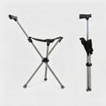 2-in-1 Gehstock mit Sitzfunktion – Klappbar, belastbar bis 150 kg -    Zorenza