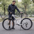 Fahrradständer höhenverstellbar, 32,7–37,8 cm, Kunststoff-Aluminium-Kombination -    Zorenza