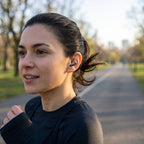 Ultra-flache Bluetooth In-Ear-Kopfhörer für Seitenschläfer, IPX5, 24 Std. Akku -    Zorenza