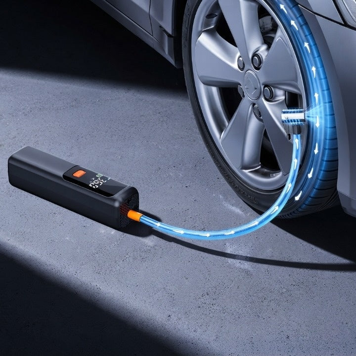 Akku-Kompressor mit LCD-Display für Auto, Fahrrad und Motorrad -    Zorenza
