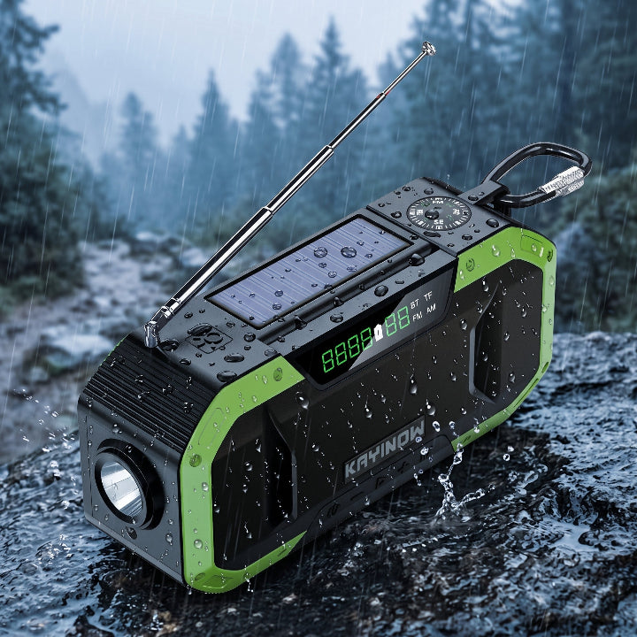 Solar-Notfallradio mit Handkurbel und Powerbank -    Zorenza