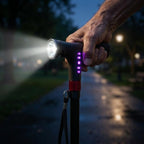 Intelligenter Wanderstock – Fallalarm, LED-Beleuchtung, höhenverstellbar -    Zorenza