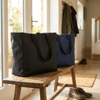 Faltbare Reisetasche Wasserabweisend, 4 Größen (S–XL), Schwarz/Blau -    Zorenza