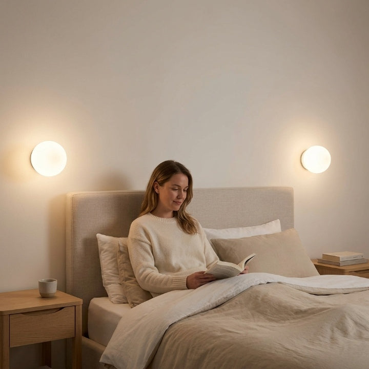 LED Kugel-Wandleuchte aus mattiertem Glas, Ø 12, 15 oder 20 cm -    Zorenza