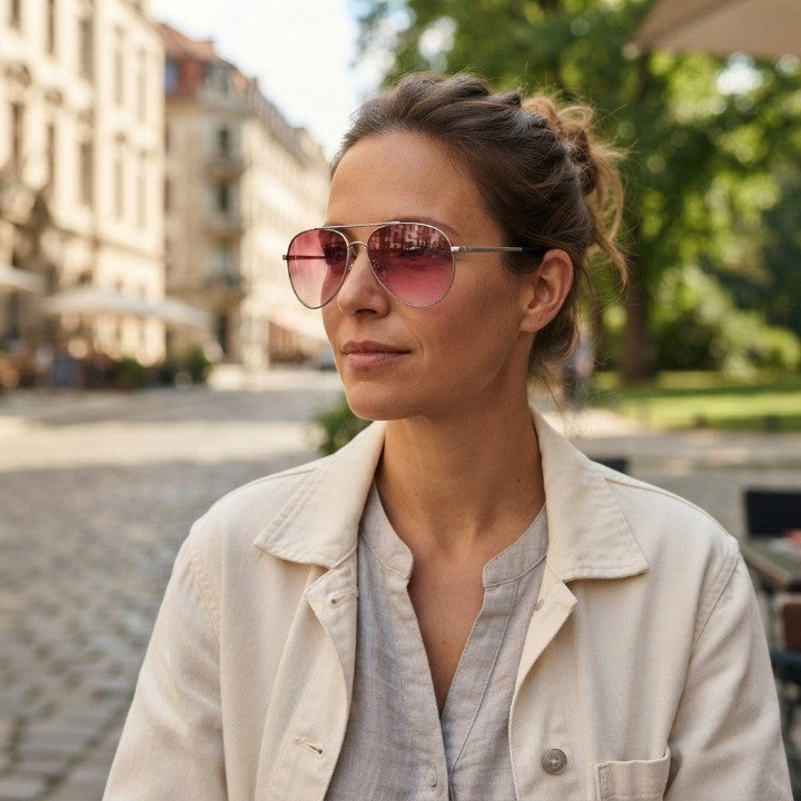 Pilotensonnenbrille mit Farbverlauf – UV400-Schutz -    Zorenza