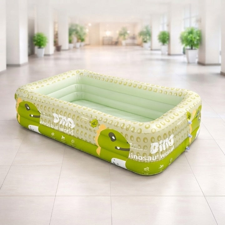 Kinderpool mit Dino-Sprüher & Sonnendach — Aufblasbar, 170 oder 210 cm -    Zorenza