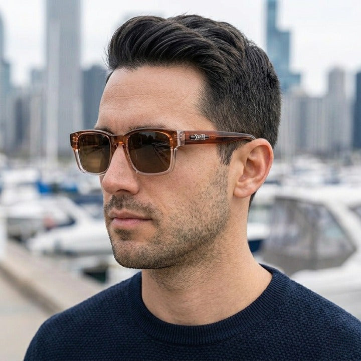 Polarisierte Sonnenbrille UV400 – Retro-Design, Unisex -    Zorenza
