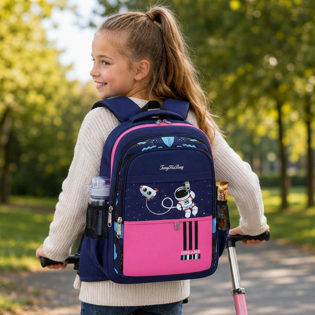 Kinder-Schulrucksack mit Astronauten-Motiv -    Zorenza
