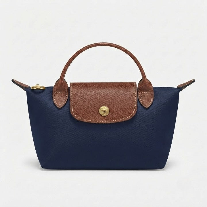 Mini-Handtasche mit Lederdetails und Goldverschluss -    Zorenza