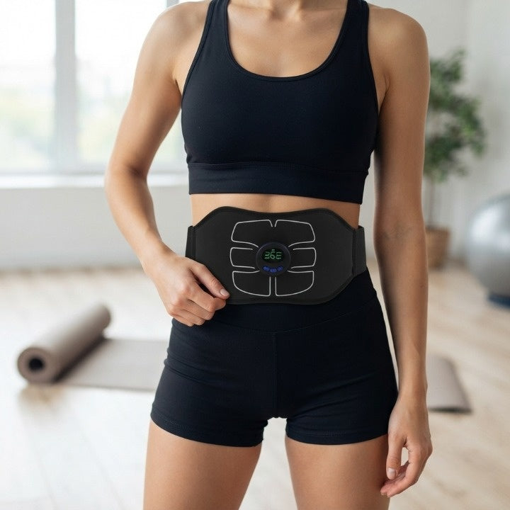 EMS-Bauchgürtel – 6 Trainingsmodi, USB-aufladbar -    Zorenza