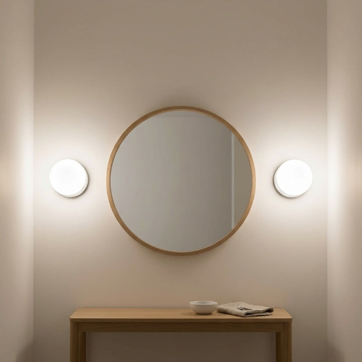 LED Kugel-Wandleuchte aus mattiertem Glas, Ø 12, 15 oder 20 cm -    Zorenza