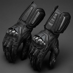 Motorradhandschuhe aus Leder mit Protektoren -    Zorenza