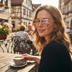 Sonnenbrille mit Kettendetail – Polarisiert mit UV400-Schutz -    Zorenza