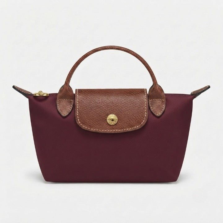 Mini-Handtasche mit Lederdetails und Goldverschluss -    Zorenza