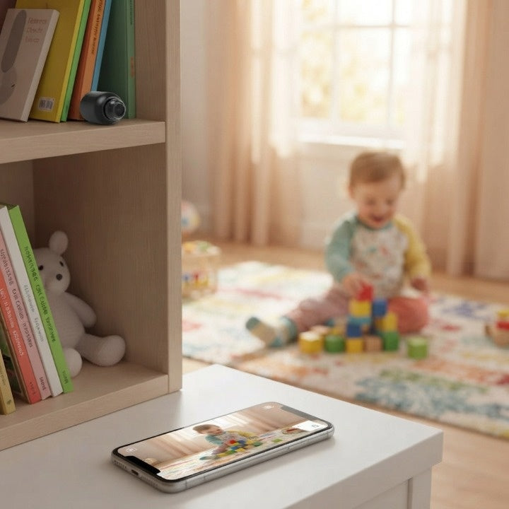Mini Überwachungskamera 4K HD mit Weitwinkel und Speicheroptionen -    Zorenza