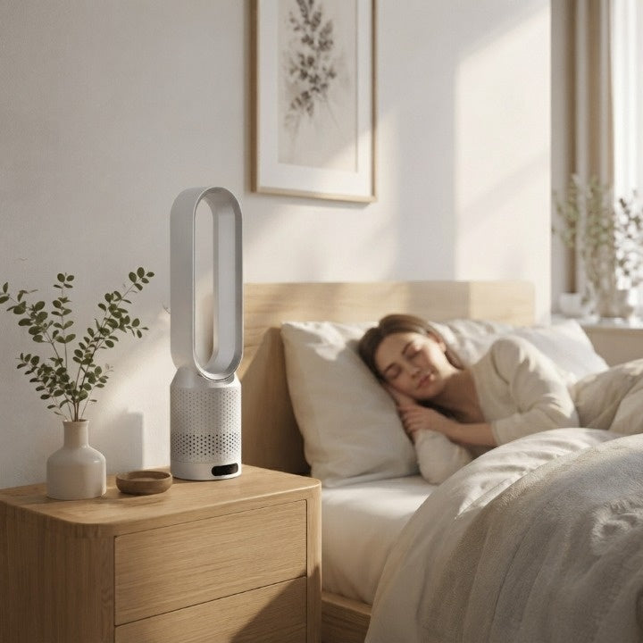 Klingenloser Turmventilator 3-in-1 – 6 Stufen, 90° Oszillation -    Zorenza