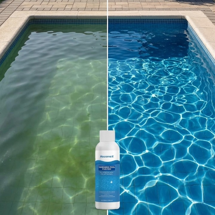 Schwimmbad-Klärmittel für kristallklares Poolwasser -    Zorenza