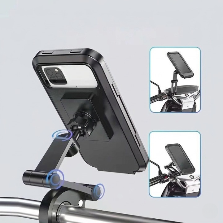 Fahrrad-Handyhalterung wasserdicht mit 360°-Drehung -    Zorenza