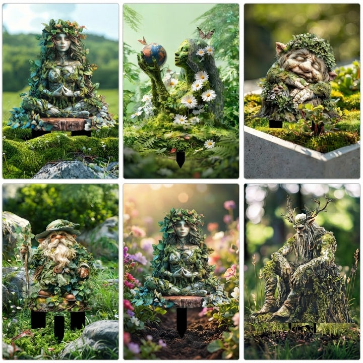 Märchen-Gartenstecker aus Acryl mit Naturmotiven -    Zorenza