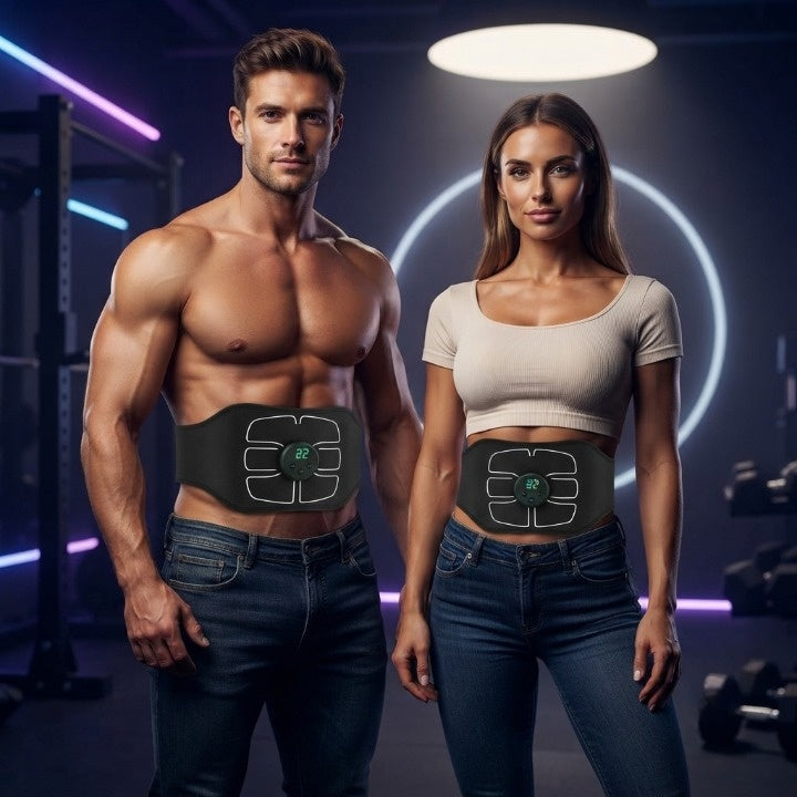 EMS-Bauchgürtel – 6 Trainingsmodi, USB-aufladbar -    Zorenza