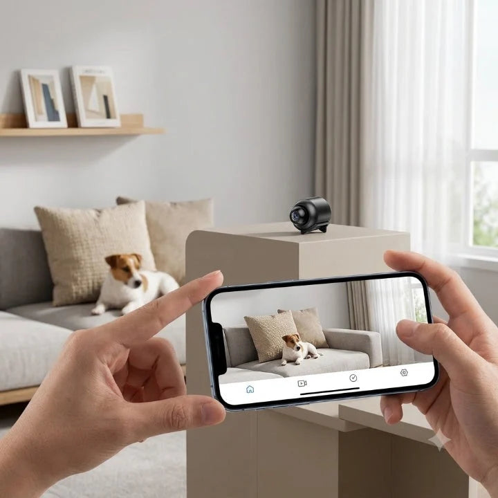 Mini WiFi Kamera mit 1080p HD und Live-Fernzugriff – Für Zuhause & Büro -    Zorenza