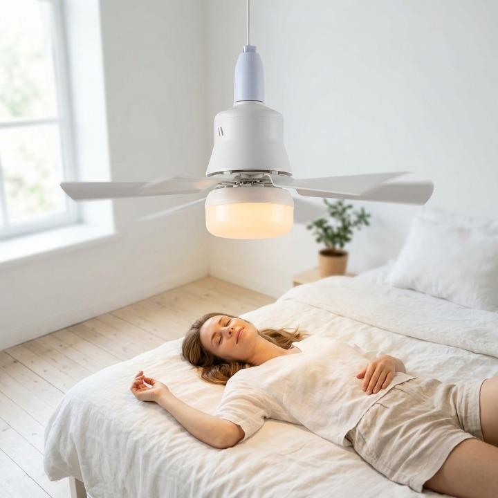 Deckenventilator mit LED-Beleuchtung und Fernbedienung -    Zorenza