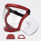 Gesichtsschild mit Wechselfiltern, transparentes Vollvisier, 210 g -    Zorenza