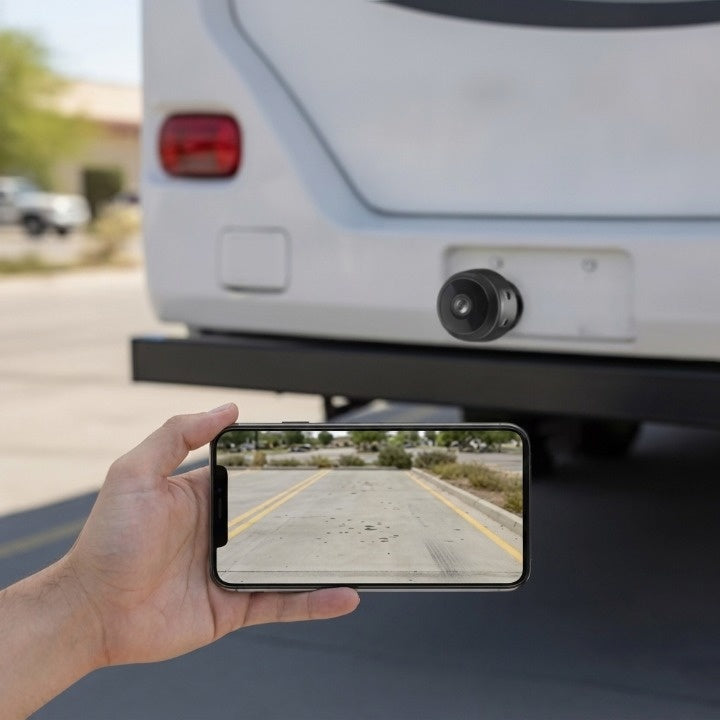 Mini-Rückfahrkamera für Wohnmobil & Anhänger – Nachtsicht, magnetisch, drahtlos -    Zorenza