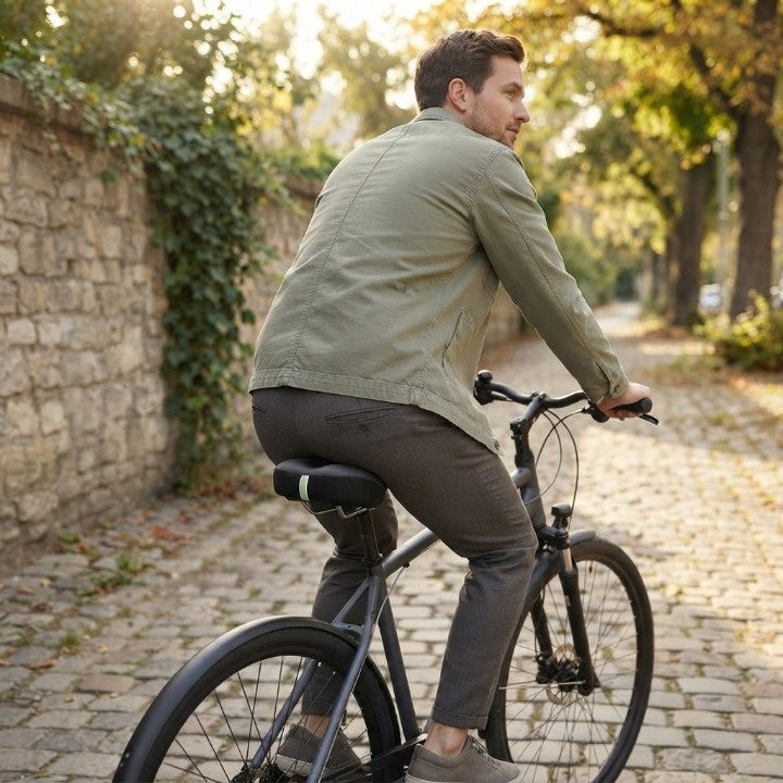 Ergonomischer Fahrradsattel Nasenlos mit Federung und Belüftung -    Zorenza
