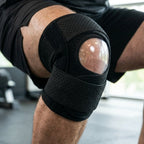 Kniebandage mit Seitenstützen und Klettverschluss, atmungsaktiv, M bis 3XL -    Zorenza