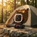 Campingventilator mit LED-Beleuchtung, 40.000 mAh Akku & Powerbank-Funktion -    Zorenza