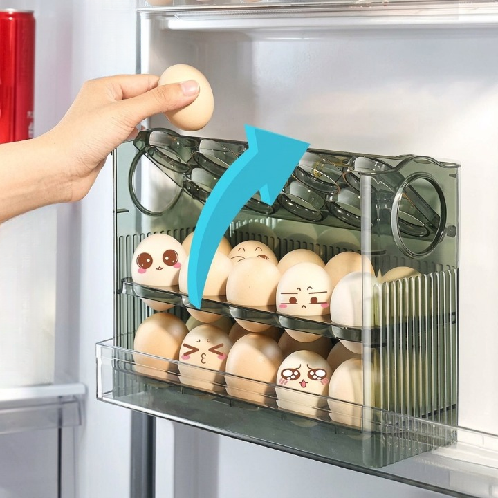 Eier-Organizer stapelbar für Kühlschrank -    Zorenza