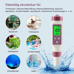 Digitales Wasserqualitäts-Testgerät 7-in-1 mit Bluetooth -    Zorenza