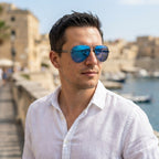 Polarisierte Aviator-Sonnenbrille UV-400 – Kratzfeste Polycarbonat-Gläser -    Zorenza