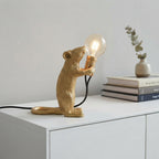 Maus-Tischlampe mit Glühbirne aus Kunstharz -    Zorenza