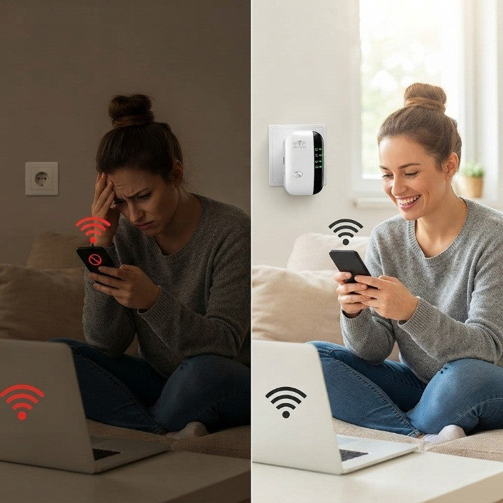 WLAN-Verstärker 300 Mbps — Mehr Reichweite in jedem Raum -    Zorenza