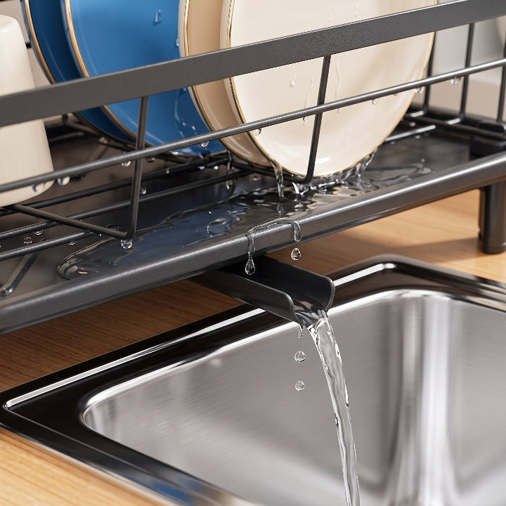 Geschirrabtropfständer mit Wasserablauf -    Zorenza