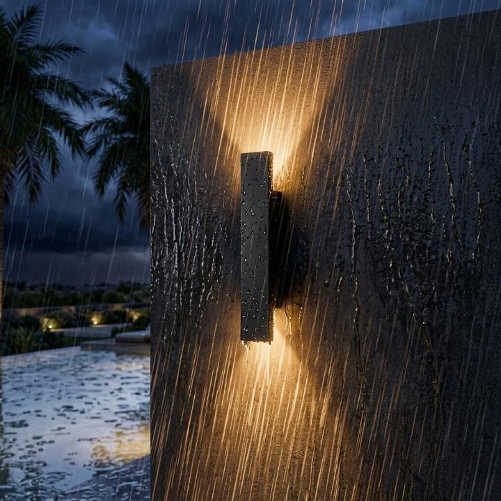 Außen-LED-Wandleuchte mit Auf-Ab-Licht – Wetterfest IP65 -    Zorenza