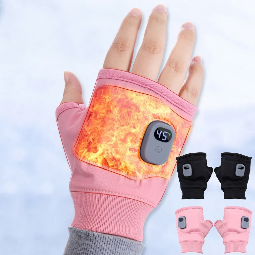 Beheizbare Handschuhe Halbfinger mit 360° Wärme -    Zorenza
