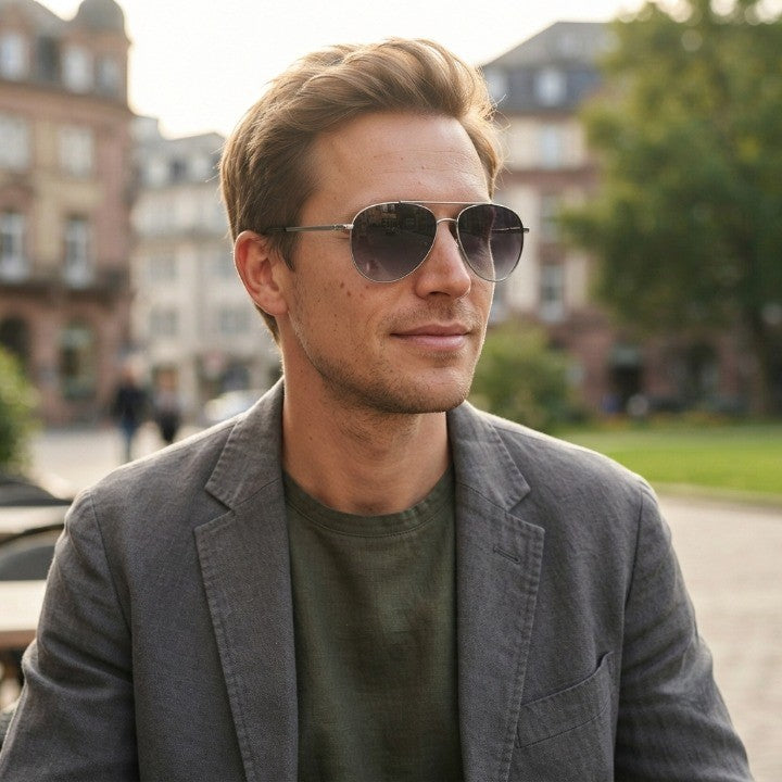 Pilotensonnenbrille mit Farbverlauf – UV400-Schutz -    Zorenza