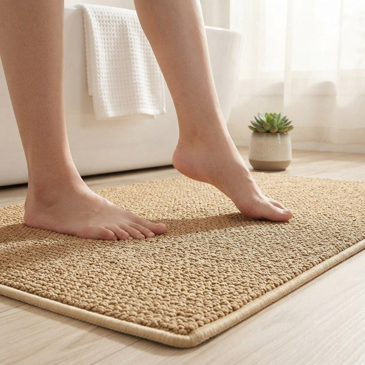 Badematte mit hoher Feuchtigkeitsaufnahme – Modern & pflegeleicht -    Zorenza