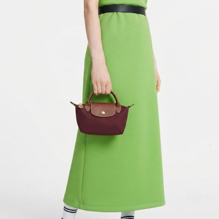 Mini-Handtasche mit Lederdetails und Goldverschluss -    Zorenza