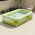Kinderpool mit Dino-Sprüher & Sonnendach — Aufblasbar, 170 oder 210 cm -    Zorenza