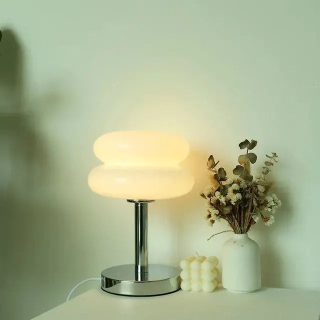 Glas-Tischlampe als Nachtlicht Zorenza